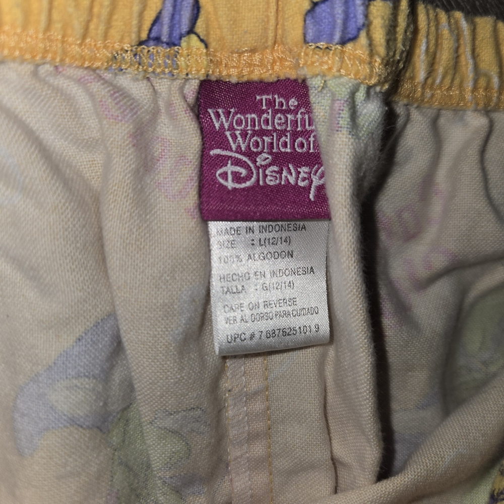 Disney Yellow Pajama‎ Bottoms with Green Dwarfs - Picture 3 of 8